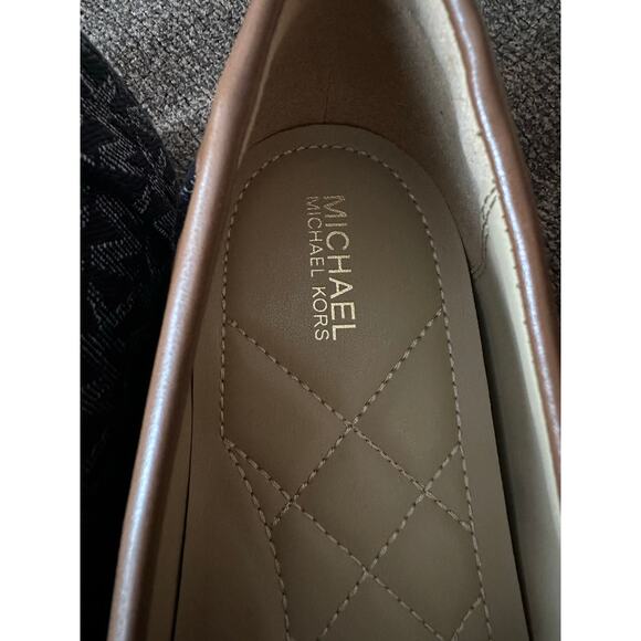 Michael Kors Juliette Moc Loafers Dark Denim Logo Size 10 NWT - Picture 6 of 9